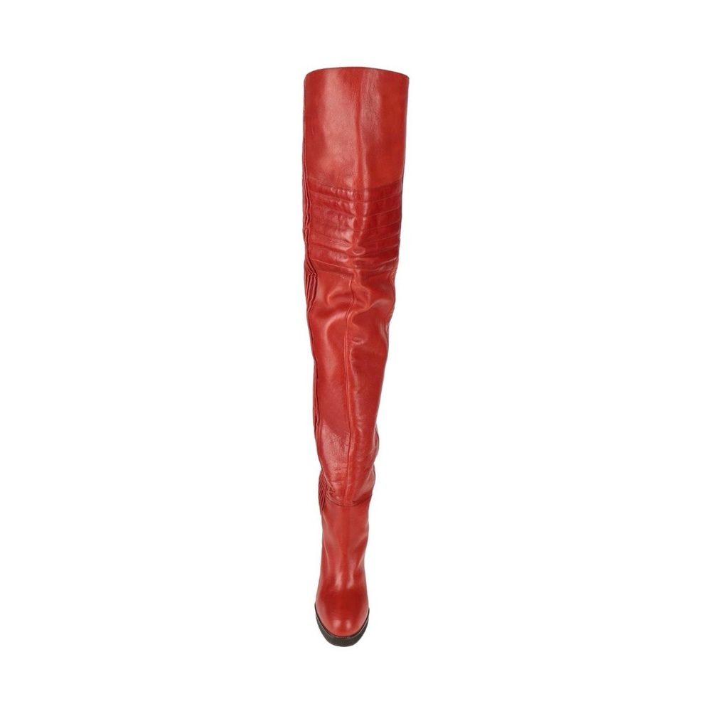 Isabel Marant Red Over the Knee Boots - Picture 3 of 9